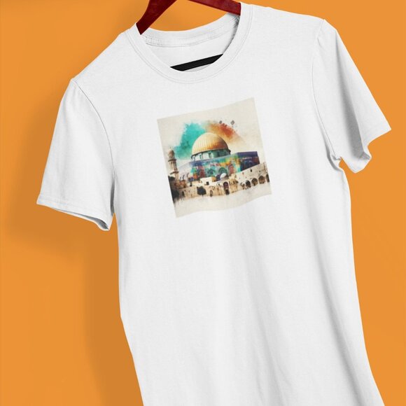 Multi color Ramadan Kareem Mosque Islamic Shirt | Ramadan Kareem T-shirt - Picture 1 of 10